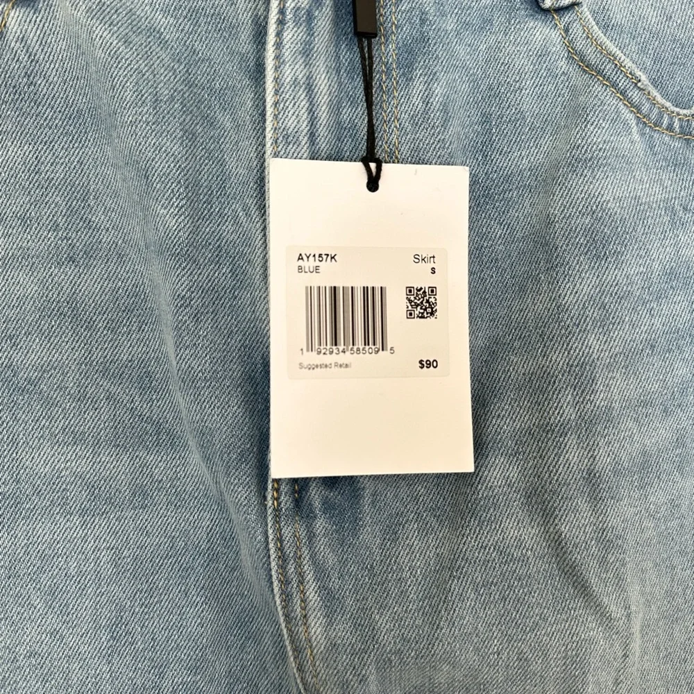 GREY LAB Light Blue Denim Skirt - Picture 3 of 8